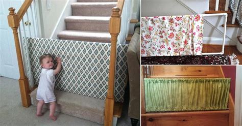 homemade fabric baby gate